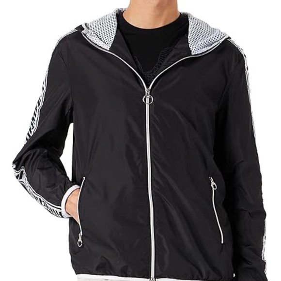 Armani Exchange Other - Armani exchange mens logo tape windbreaker jacket in black size S...USED